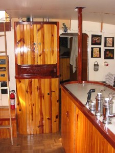 Thomas designed and made this china cabinet and day pantry.