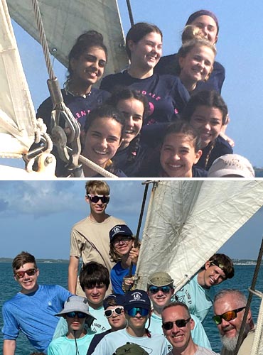 Youth Groups sailing charter