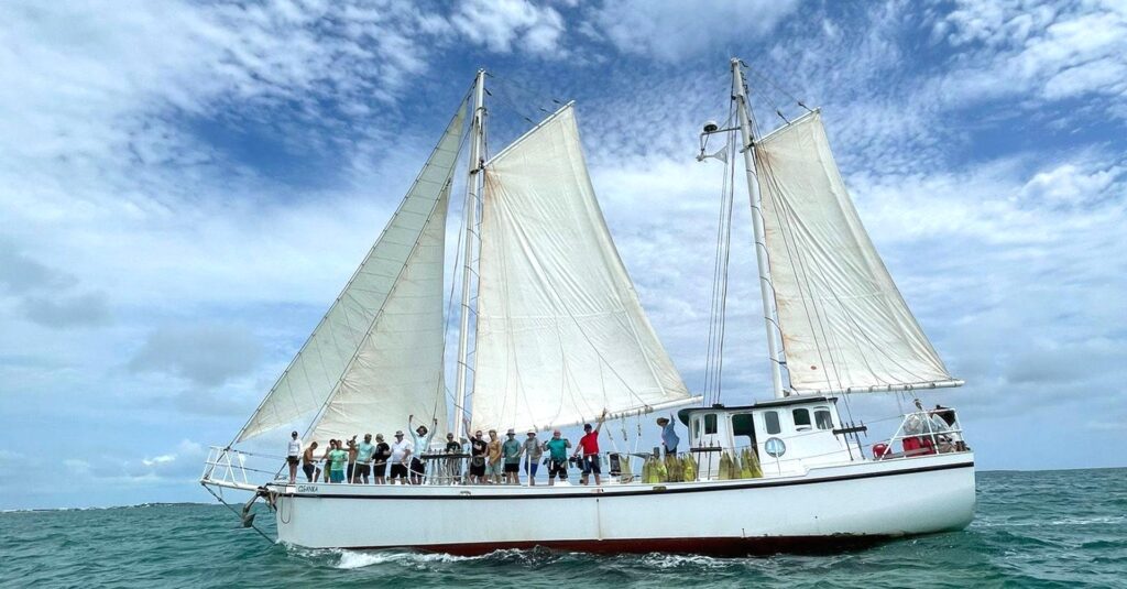 Ciganka under sail